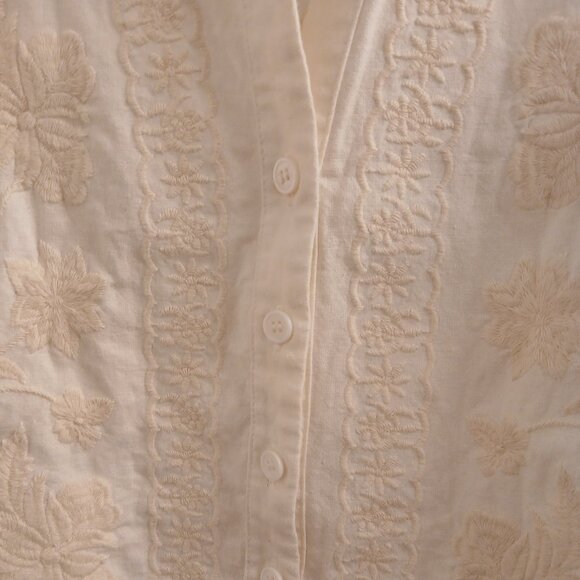 ZARA  Embroidered Cream Jacket - Picture 6 of 12